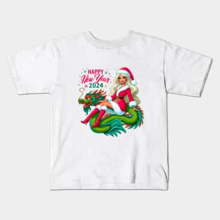 Happy New Year Barbie Kids T-Shirt